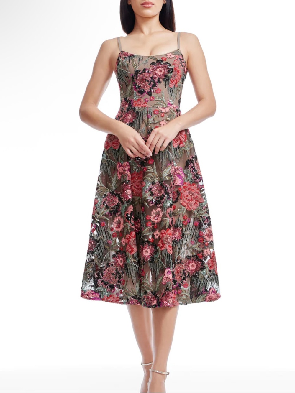 NWT Dress The Population A-line Floral Sequins Sz S $348 cocktail dolce dress